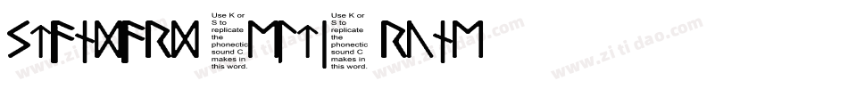 Standard Celtic Rune字体转换
